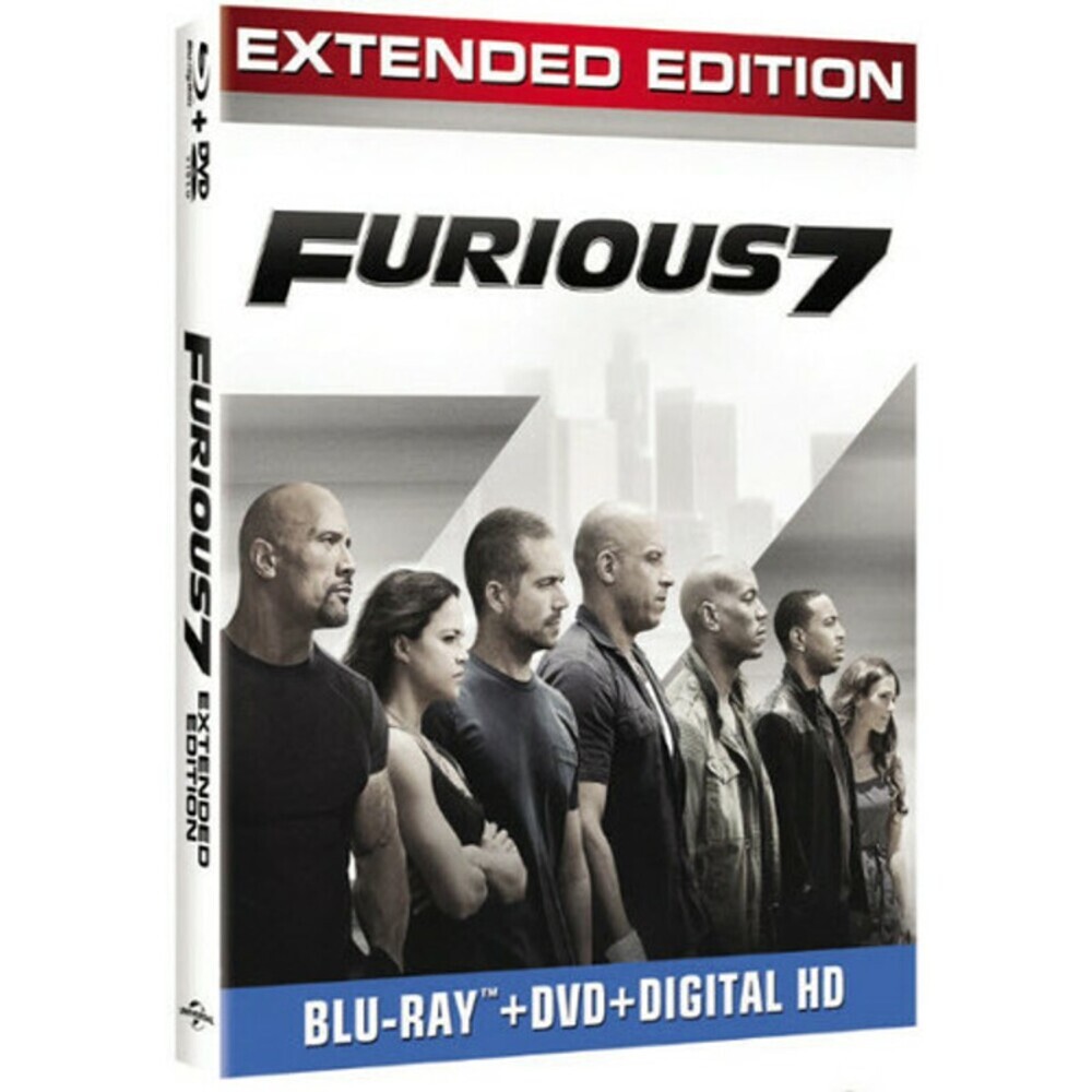 NEW Furious 7 Blu-ray + DVD + DIGITAL HD Extended Edition Theatrical Version